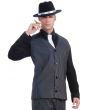 Striped Men's 20's Mob Boss Gangster Costume Close Up Image