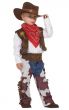 Boy's Wild West Cowboy Costume Dress Up Front View