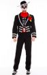 Men's Day of the Dead Fancy Dress Costume Front View