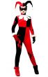 Black and Red Harley Quinn Women's Gotham City Costume 