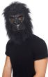 Hairy Black Foam Latex Gorilla Costume Mask for Adults