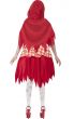 Women's Little Red Riding Hood Zombie Halloween Costume Back Image
