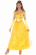 Womens Belle Disney Yellow Princess Fancy Dress Costume - Main Image