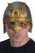 Silver and Gold Viking Latex Helmet with Spikes