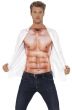 Realistic Muscles Print Men's Funny Costume Top Image 2