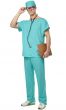 Doctor Scrubs Surgical Outfit Green Adult's Costume Main Image