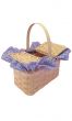 Dorothy Blue Gingham Wicker Basket Costume Accessory