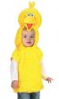 Kid's Big Bird Sesame Street Yellow Plush Fluffy Costume Vest Close Up Image