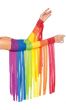 Image of Fringed Rainbow Mardi Gras Arm Accessories