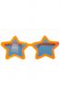 Novelty Orange Star Sunglasses Costume Accessory - main image