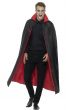 Adult's Reversible Red and Black Vampire Halloween Cape Main Image