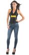 Sexy Superhero Black Satin Batgirl Costume Corset For Women Main Image